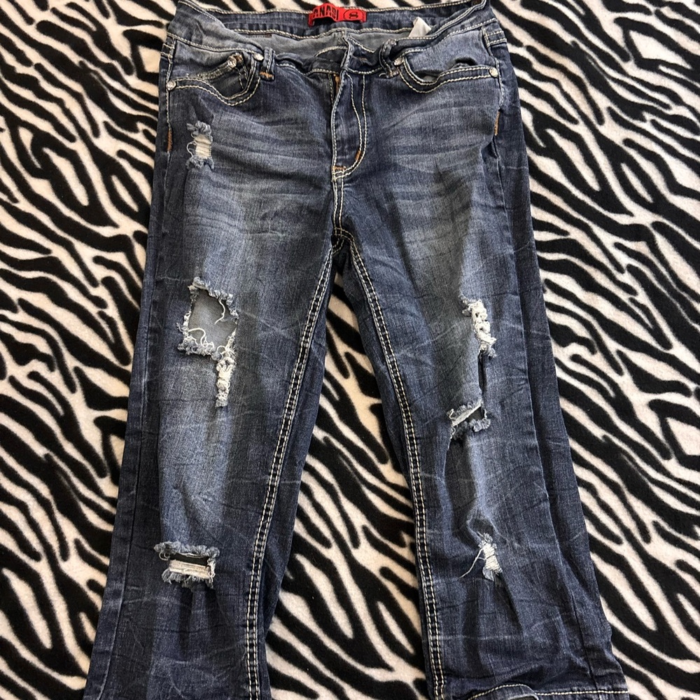 Zanadi low rise denim capris